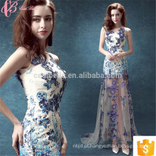 Vivid Magnificent Appliqued Mermaid Floor-Length Lace Evening Dress